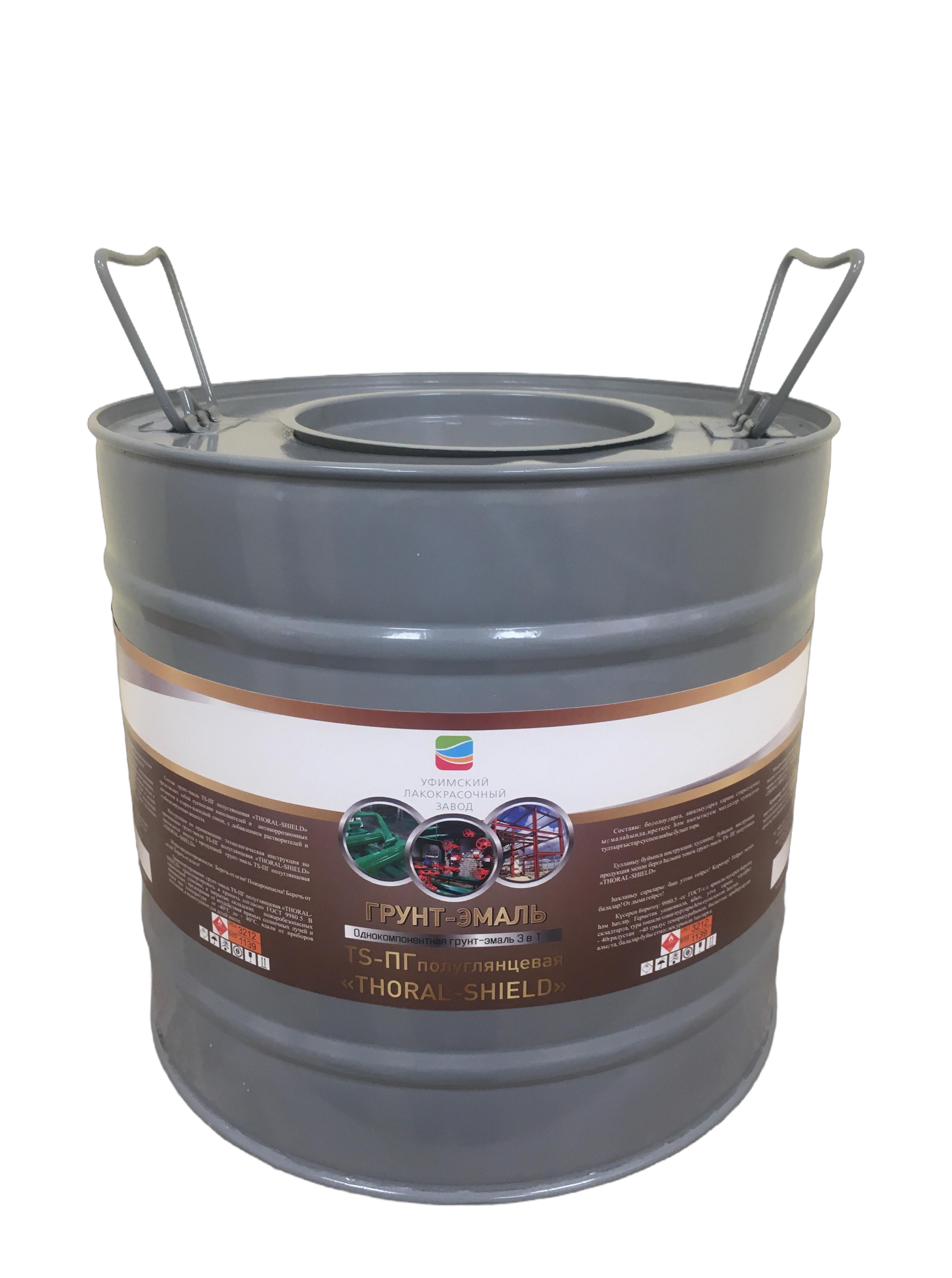 Грунт-эмаль 3в1 по ржавчине TS зеленый, 25 кг
